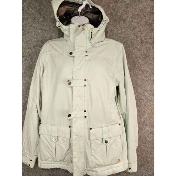 Burton Chopper‎ Jacket Women's S Snowboard Ski Hooded Seafoam Green Insulated - Picture 1 of 16